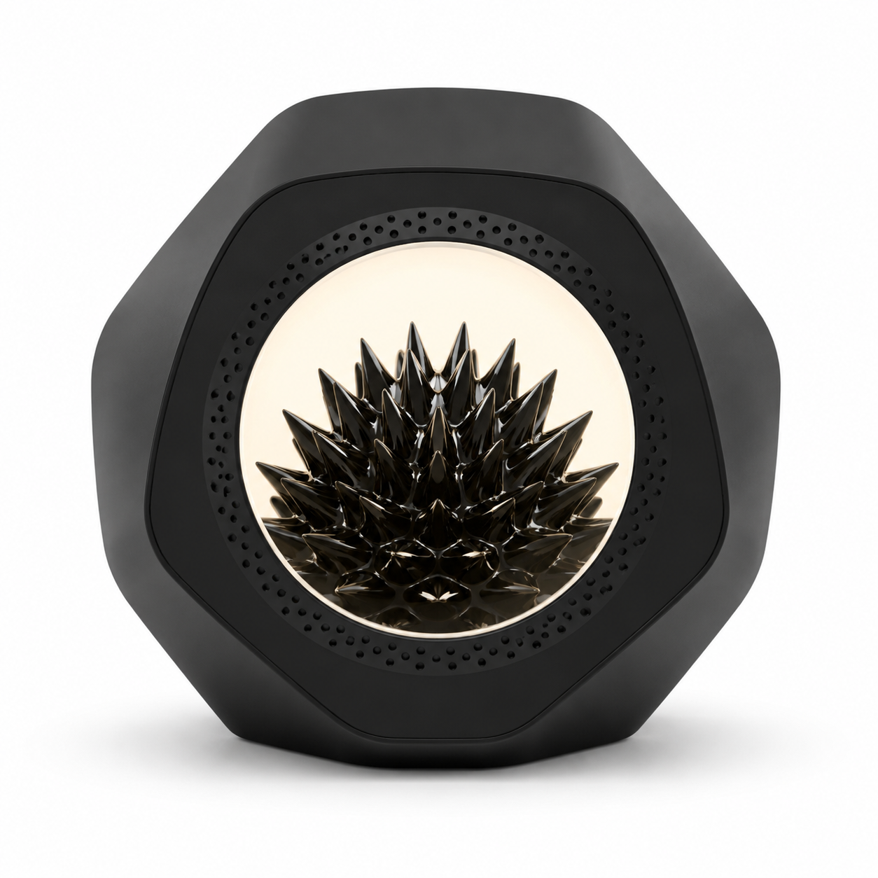 NUREYA Alien Hexagon Ferrofluid Bluetooth Speaker | Cyberpunk Desk Audio Visualizer