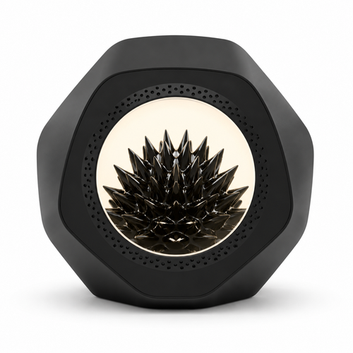 NUREYA Alien Hexagon Ferrofluid Bluetooth Speaker | Cyberpunk Desk Audio Visualizer