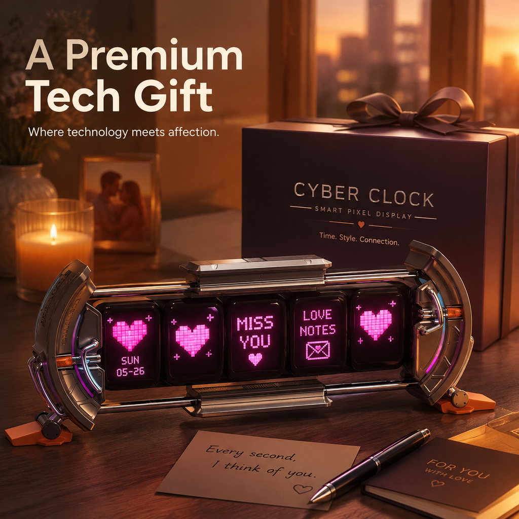 NUREYA CyberClock | Multi-Screen Smart Pixel Display & Custom Anime Desktop Hub