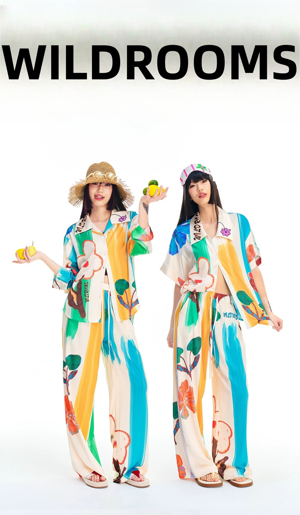 Wildrooms Colorblock Shirt Set