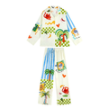 Colorful Artistic Print Lounge Set for Women