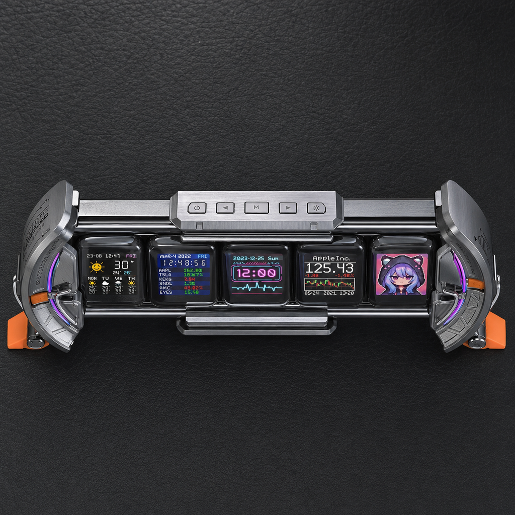 NUREYA CyberClock | Multi-Screen Smart Pixel Display & Custom Anime Desktop Hub